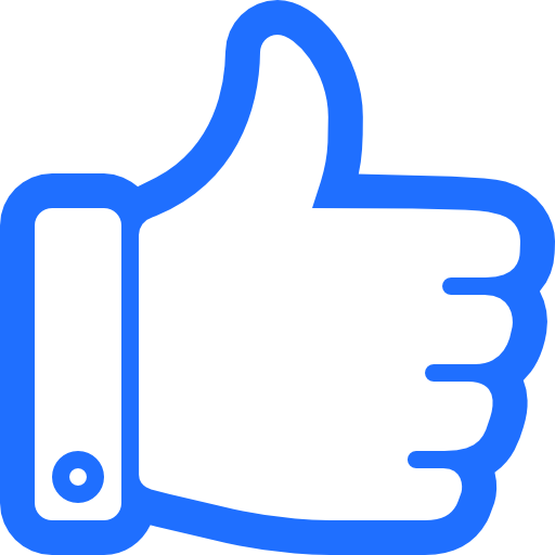 good icon blue